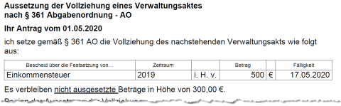 Aussetzung Der Vollziehung | Ihre Finanzämter Des Landes Nordrhein ...