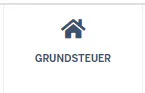 Abbildung des Menüpunkts 'Grundsteuer' auf der Homepage